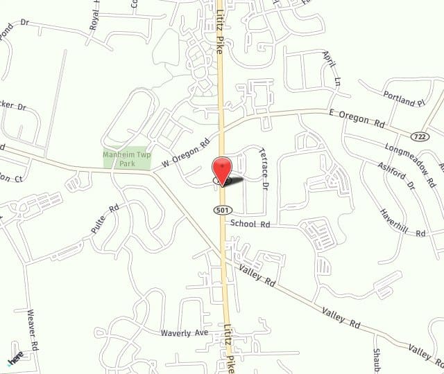 Location Map: 2798 Lititz Pike Lancaster, PA 17601
